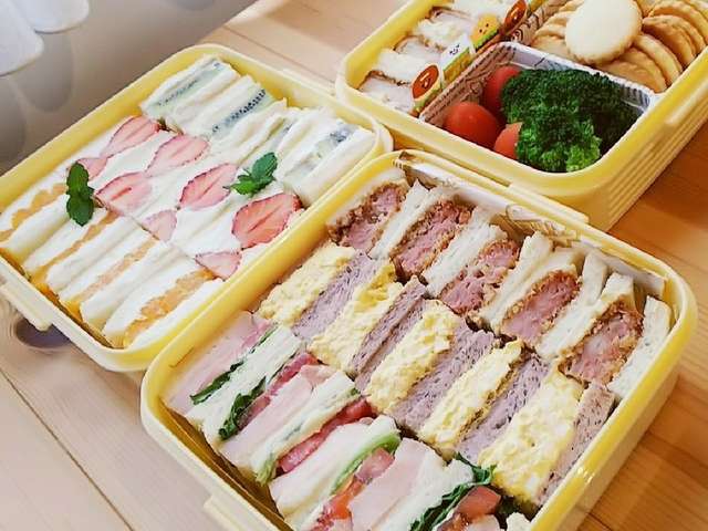 運動会弁当*サンドイッチ*フルーツサンド